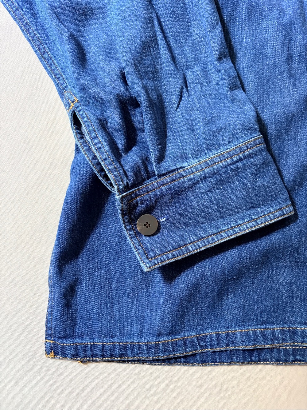 Studio Nicholson Blue Denim Button-Down Shirt - Picture 5 of 10